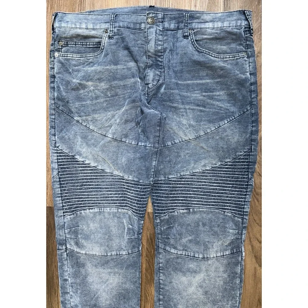True Religion Geno Men Sz 40 Straight Slim Denim Light Wash Jean Pants